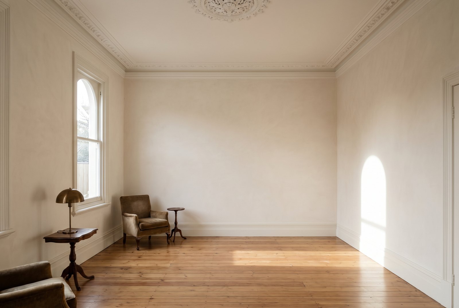 Restored heritage plaster ceiling